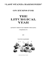 Last Stanza Harmonies on Hymns for the Liturgical Year Organ sheet music cover Thumbnail
